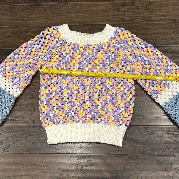 Colorful Crochet Sweater - Picture 2 of 6
